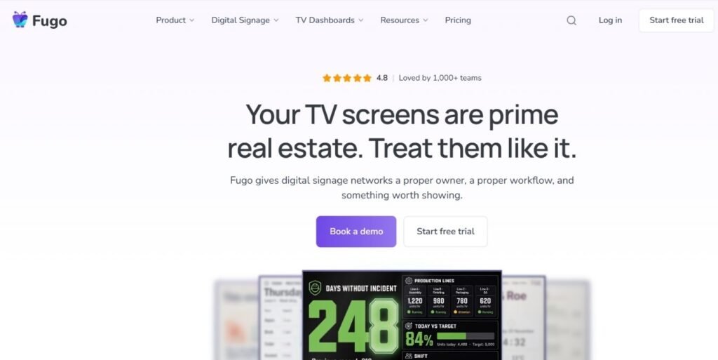 Fugo Digital Signage Software