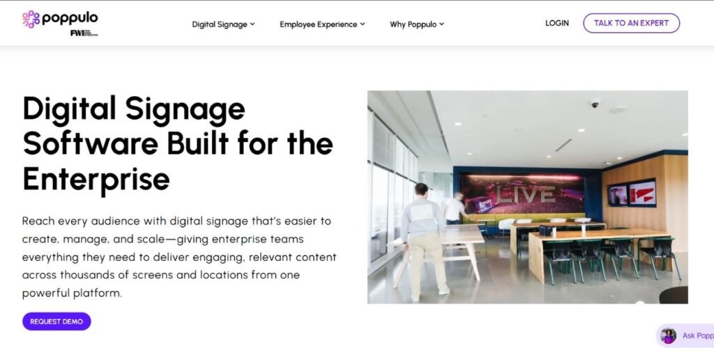 Poppulo Digital Signage Software
