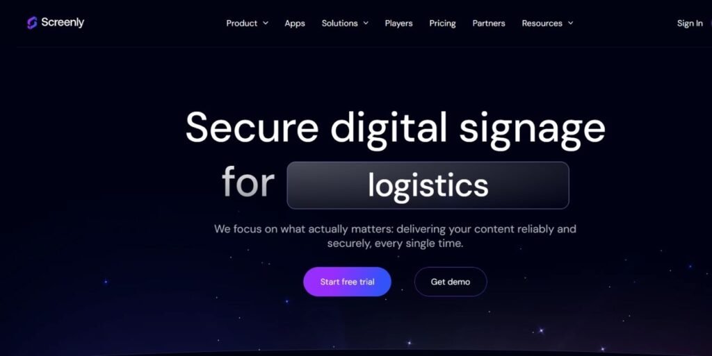 Screenly Digital Signage Software